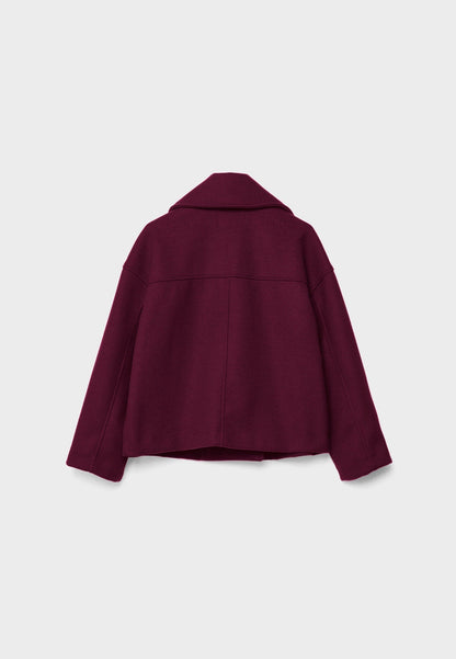 Chic Women's Short Coat - Stylish Wide Lapels & Button Front for Every Occasion
