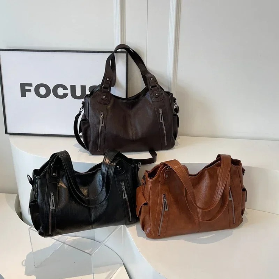 Chic Women's Shoulder Tote Bag with Crossbody Strap