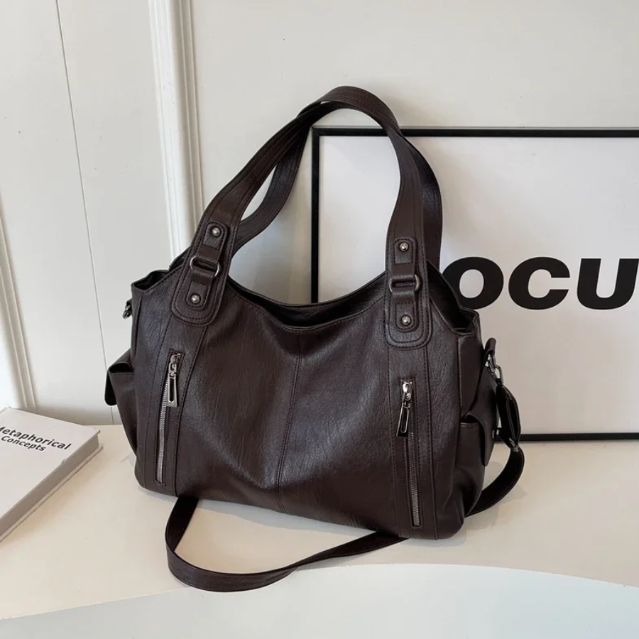 Chic Women's Shoulder Tote Bag with Crossbody Strap