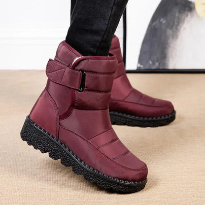 Women's Snow Boots | Velcro Strap & Calf-Length Shaft