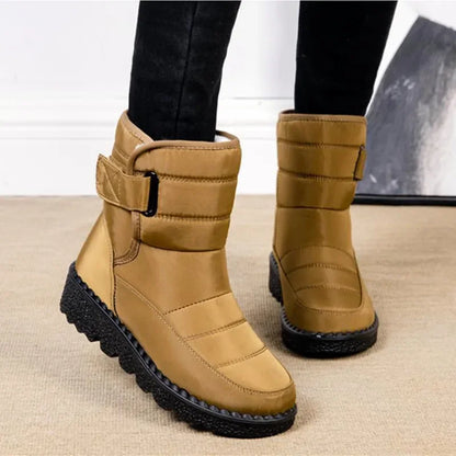 Women's Snow Boots | Velcro Strap & Calf-Length Shaft