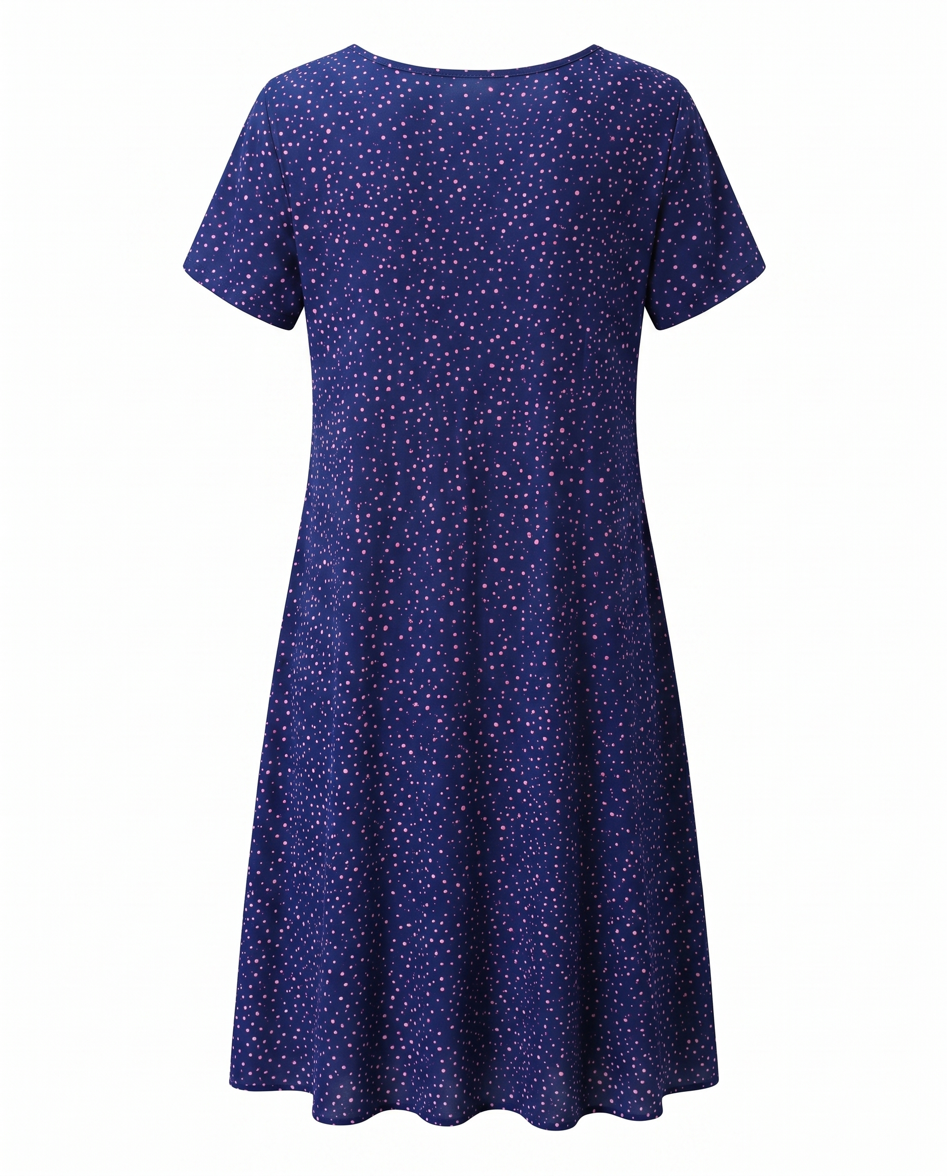 Women's Summer Dress | Floral Print V-Neck & Relaxed A-Line Midi