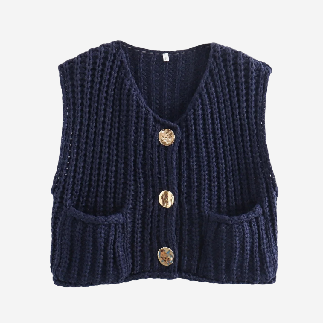 Women's Sweater Vest | Button Front & V-Neck