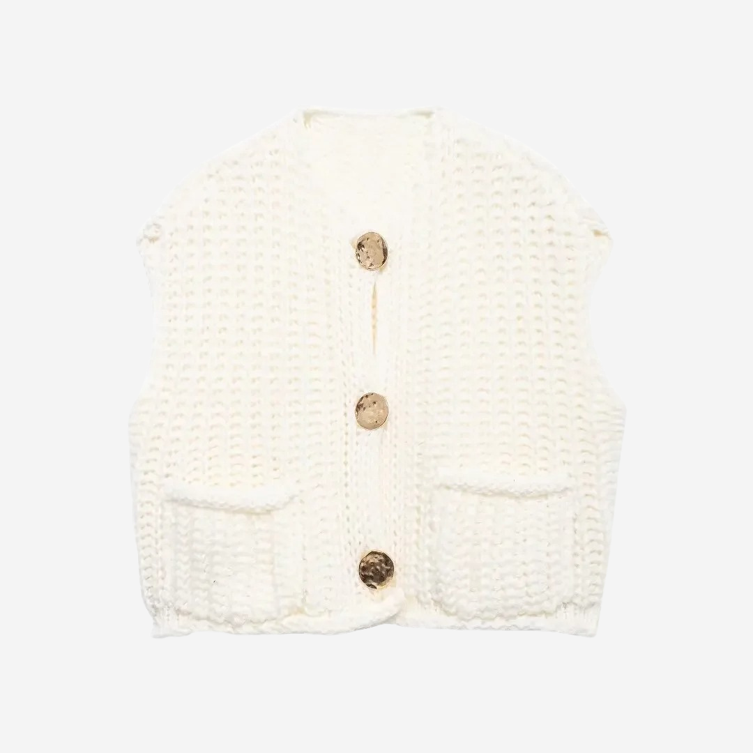 Women's Sweater Vest | Button Front & V-Neck