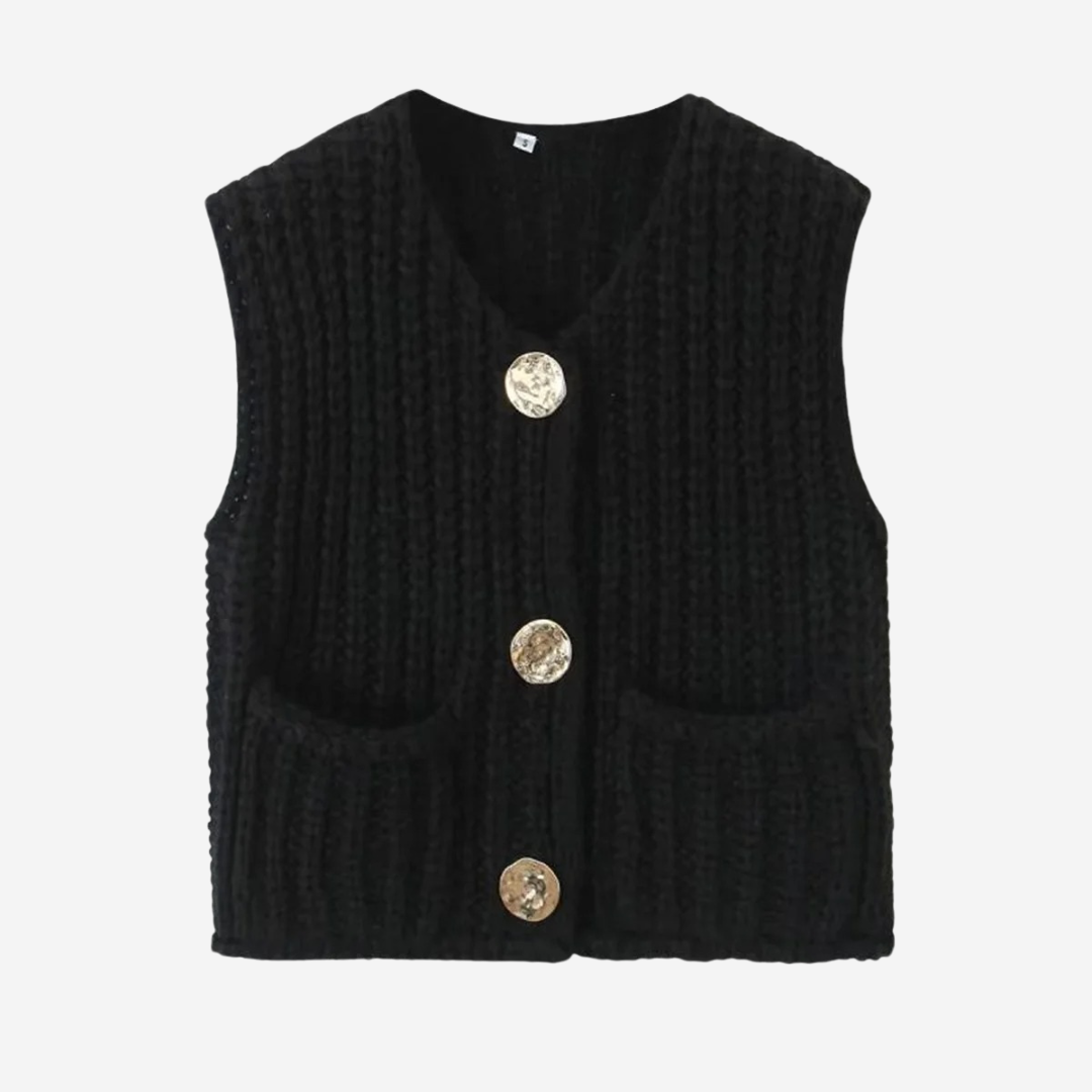 Women's Sweater Vest | Button Front & V-Neck
