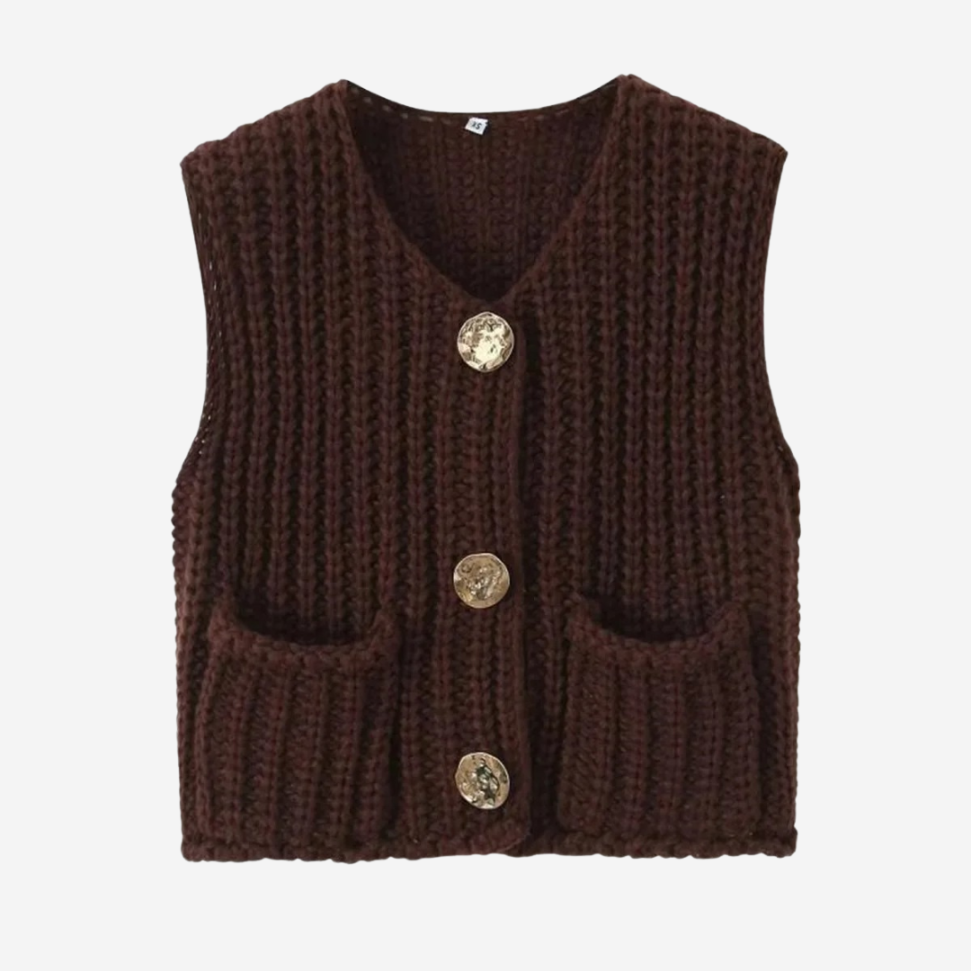Women's Sweater Vest | Button Front & V-Neck