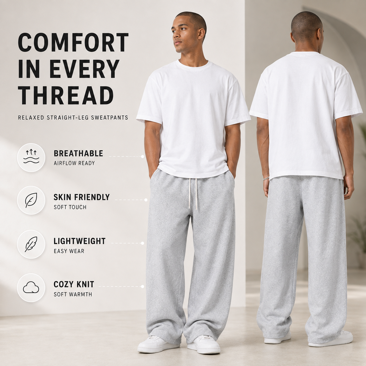 Women's Sweatpants | Relaxed Fit & Adjustable Waist