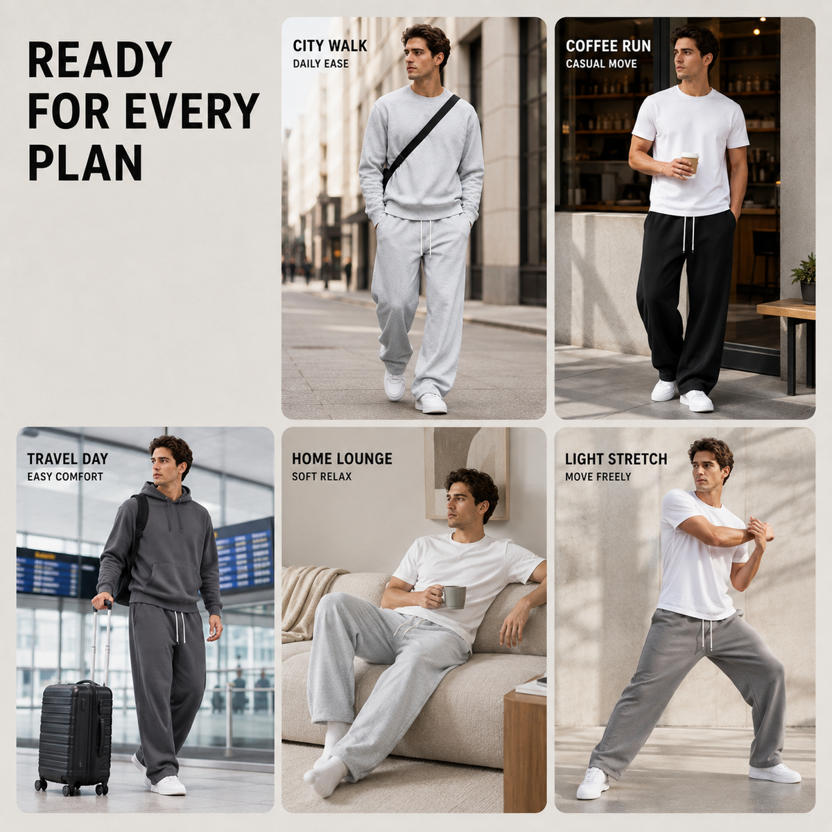 Women's Sweatpants | Relaxed Fit & Adjustable Waist