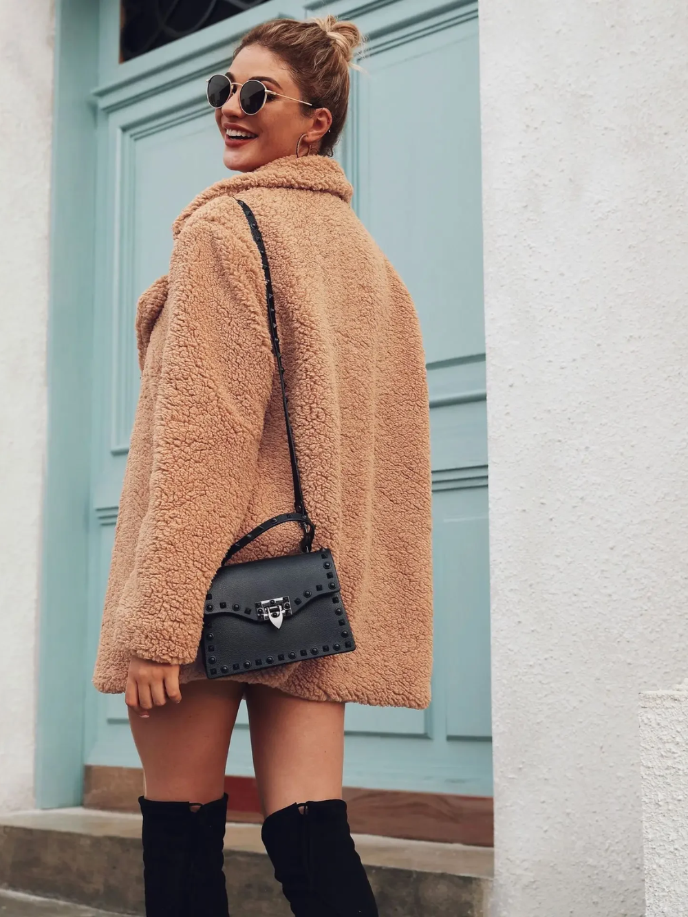 Women's Teddy Coat | Short Fit & Cosy Warmth