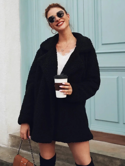Women's Teddy Coat | Short Fit & Cosy Warmth
