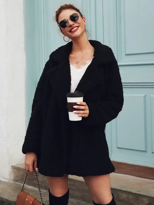 Women's Teddy Coat | Short Fit & Cosy Warmth