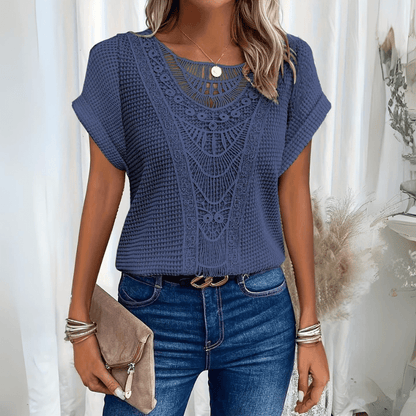 Women's Top | Vintage Lace Detail & Elegant Boho Style