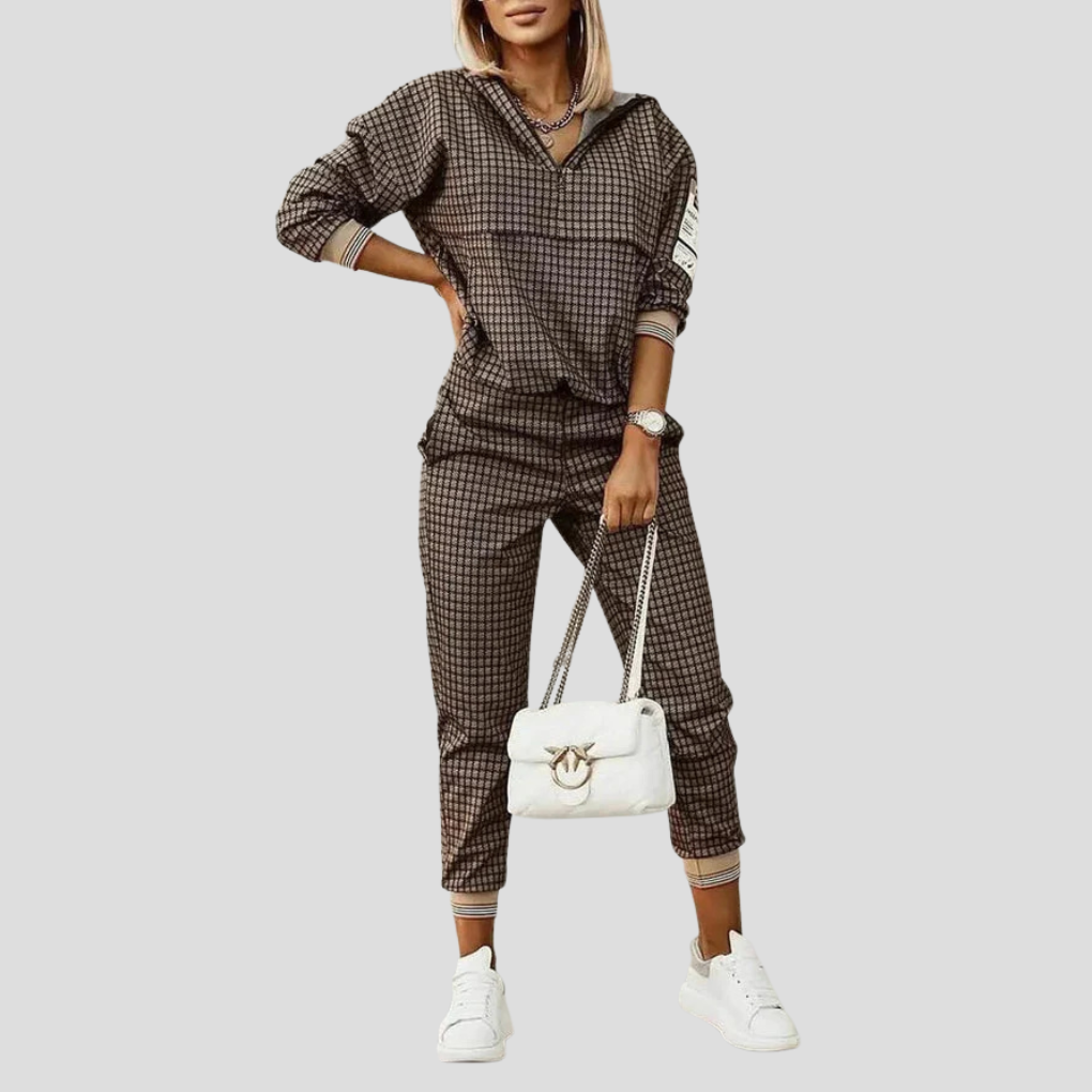 Women's Tracksuit | Two-Piece Graphic Print Set