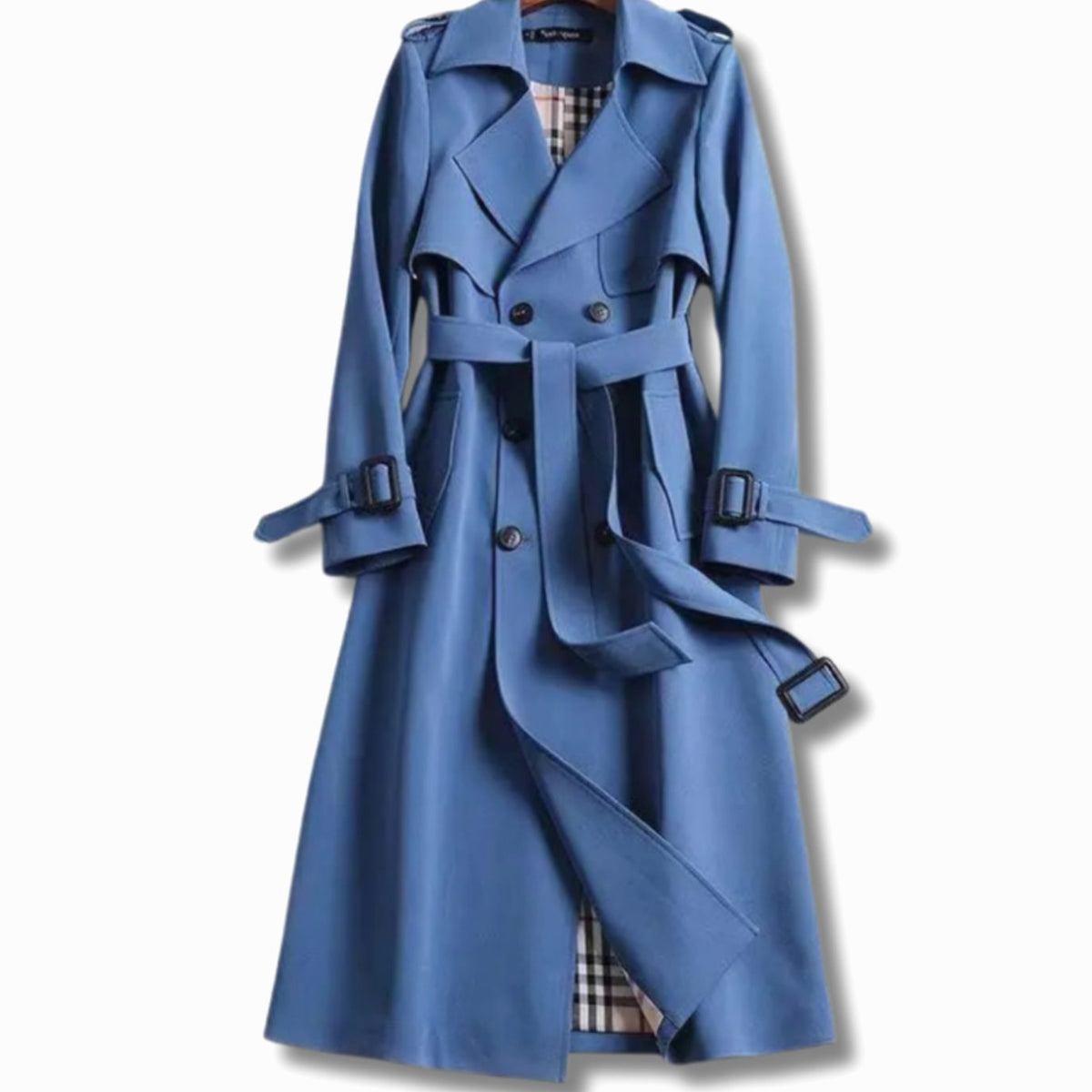 Nola | Women's Classic Fitted Winter Trench Coat with Belt