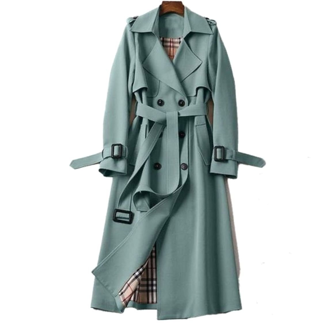 Nola | Women's Classic Fitted Winter Trench Coat with Belt