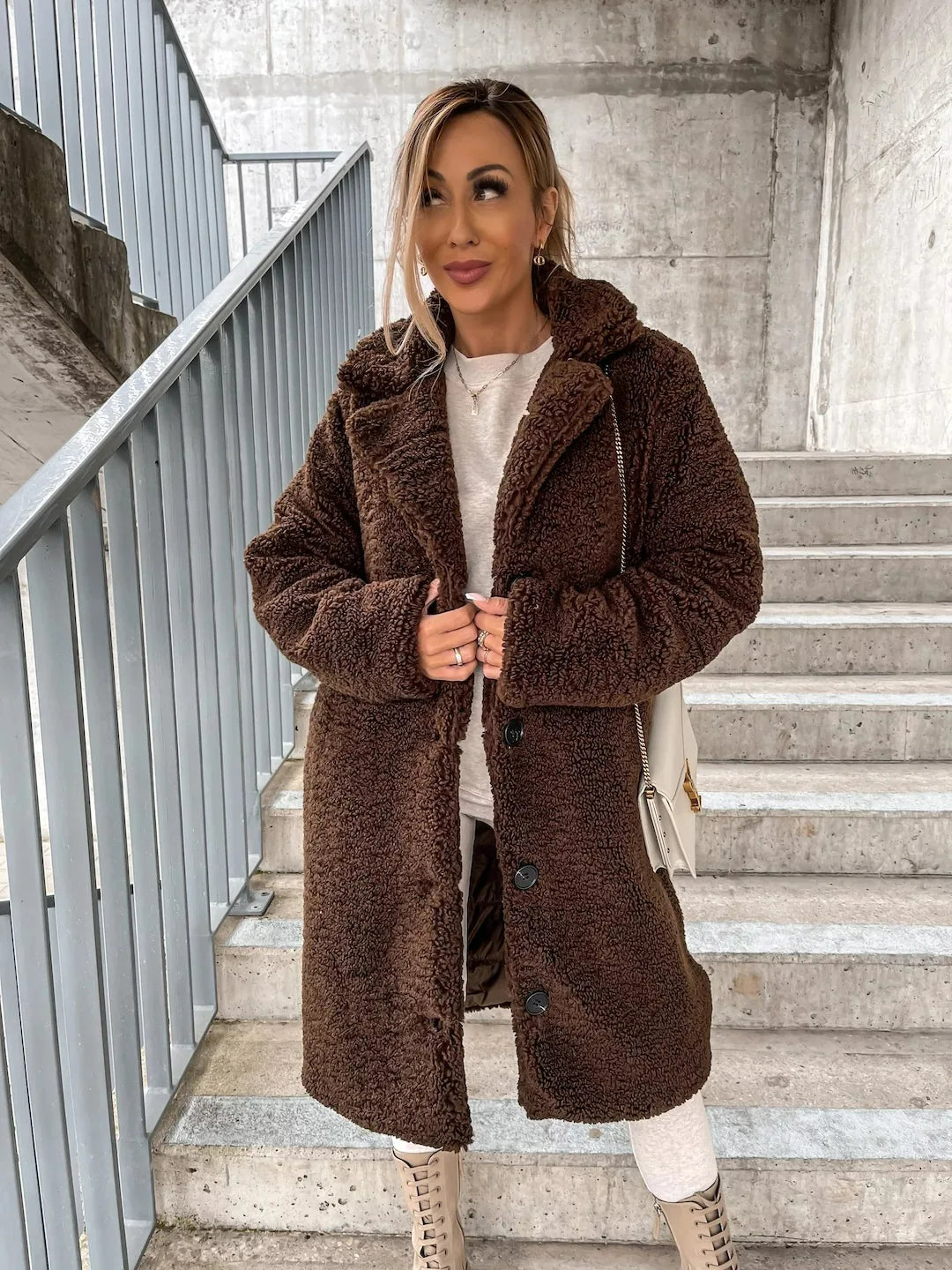 Women's Trench Coat | Lapel Collar & Midi Length