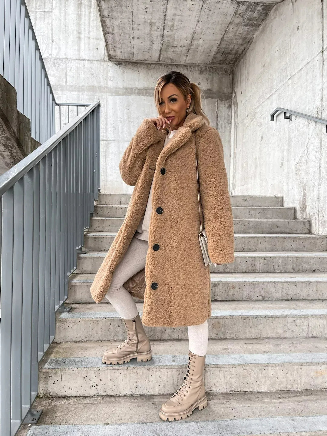 Women's Trench Coat | Lapel Collar & Midi Length