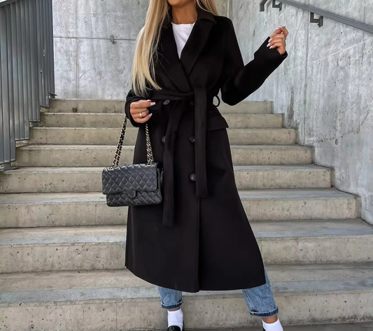 Women's Trench Coat | Long Line & Structured Silhouette