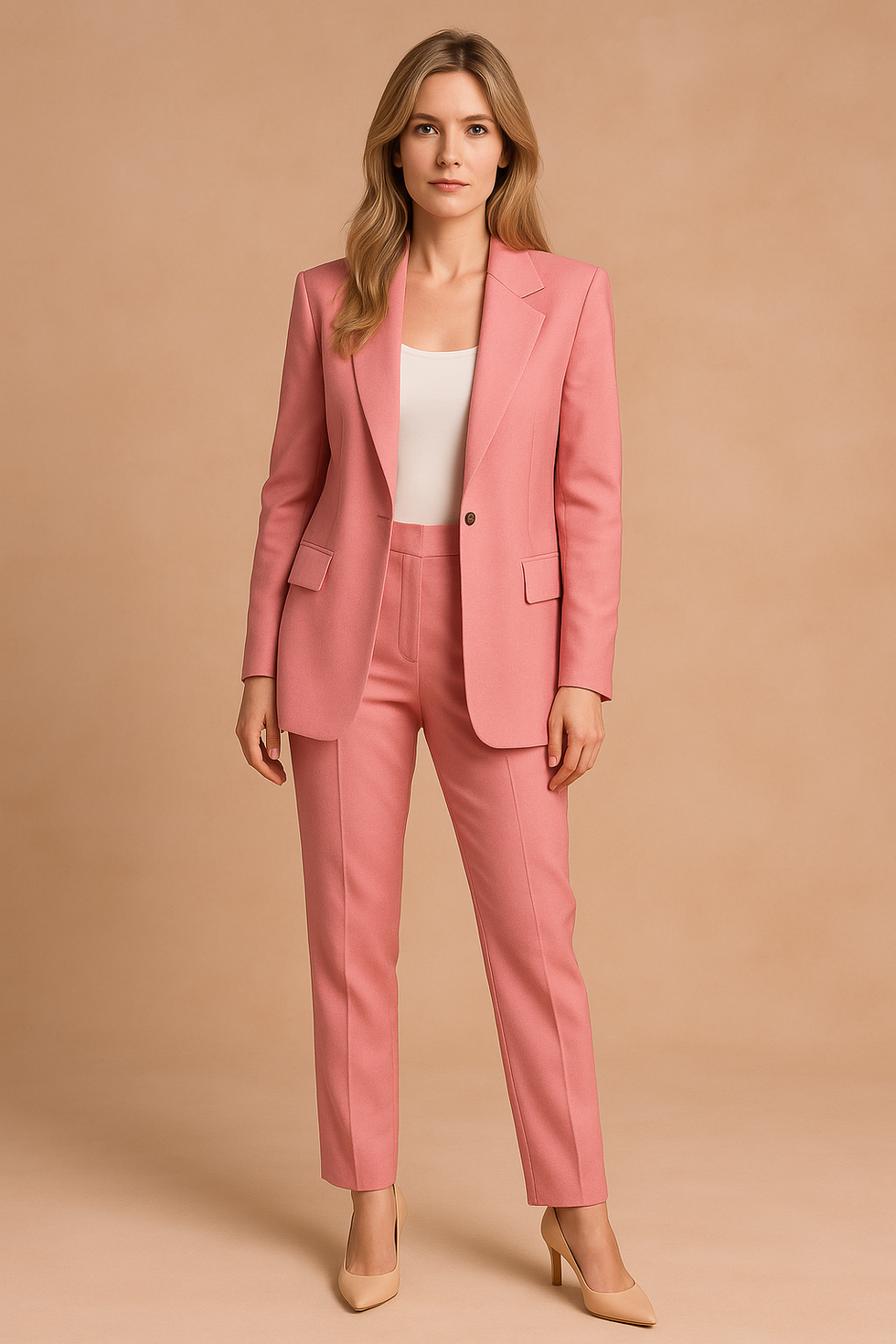 Women's Trouser Suit Set | Tailored Blazer & Straight-Leg Fit