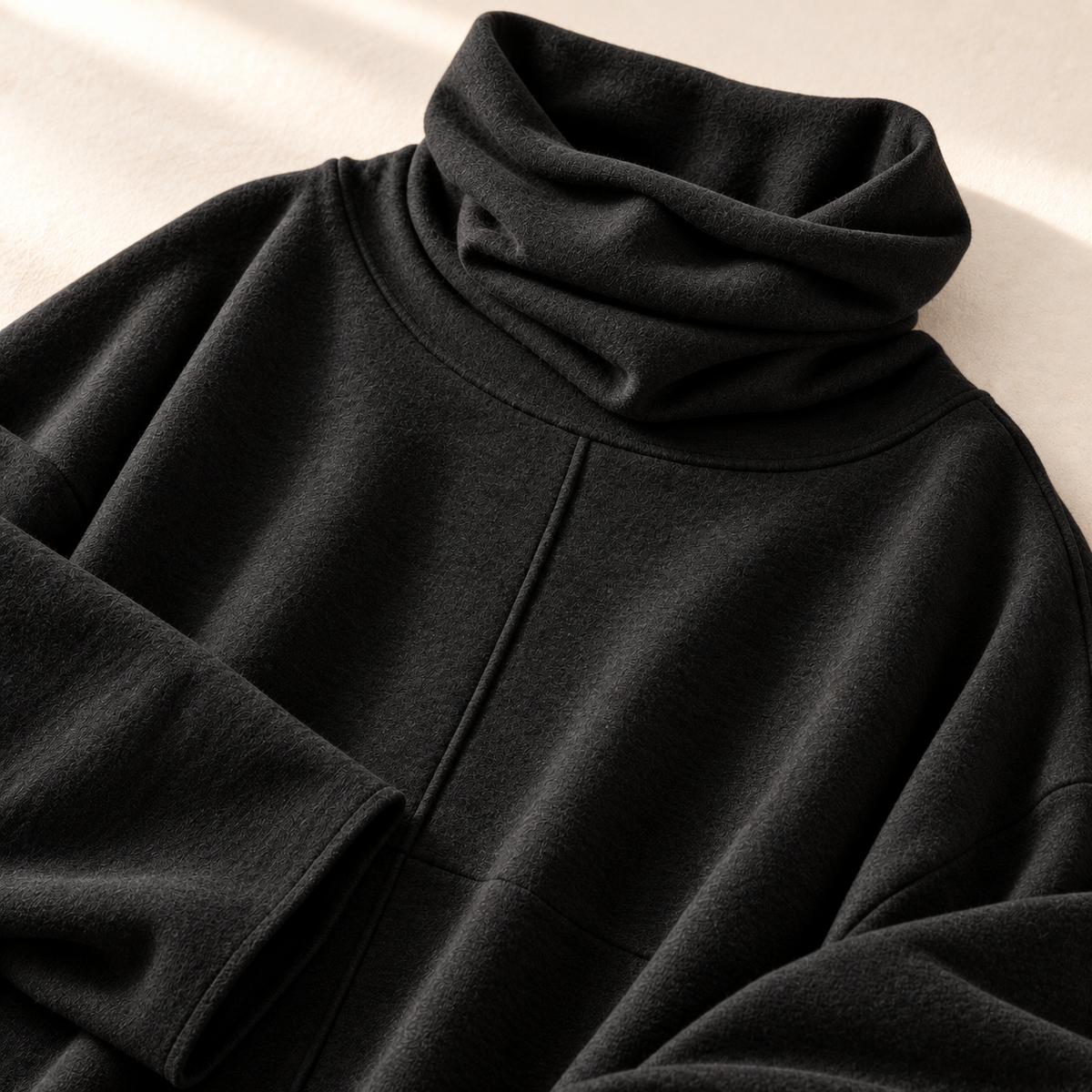 Women's Turtleneck Sweater | Stacked Collar & Oversized Fit 11
