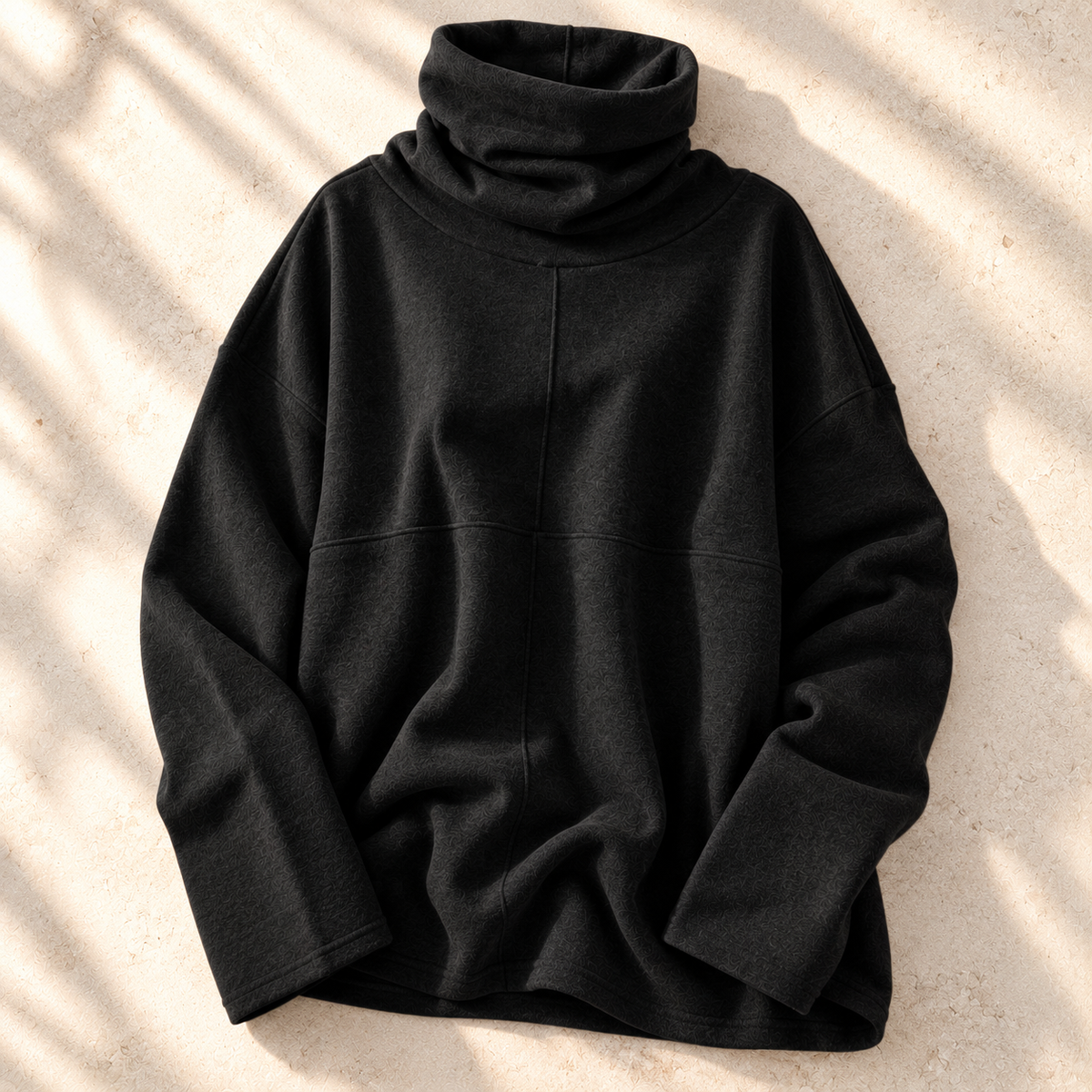 Women's Turtleneck Sweater | Stacked Collar & Oversized Fit 12