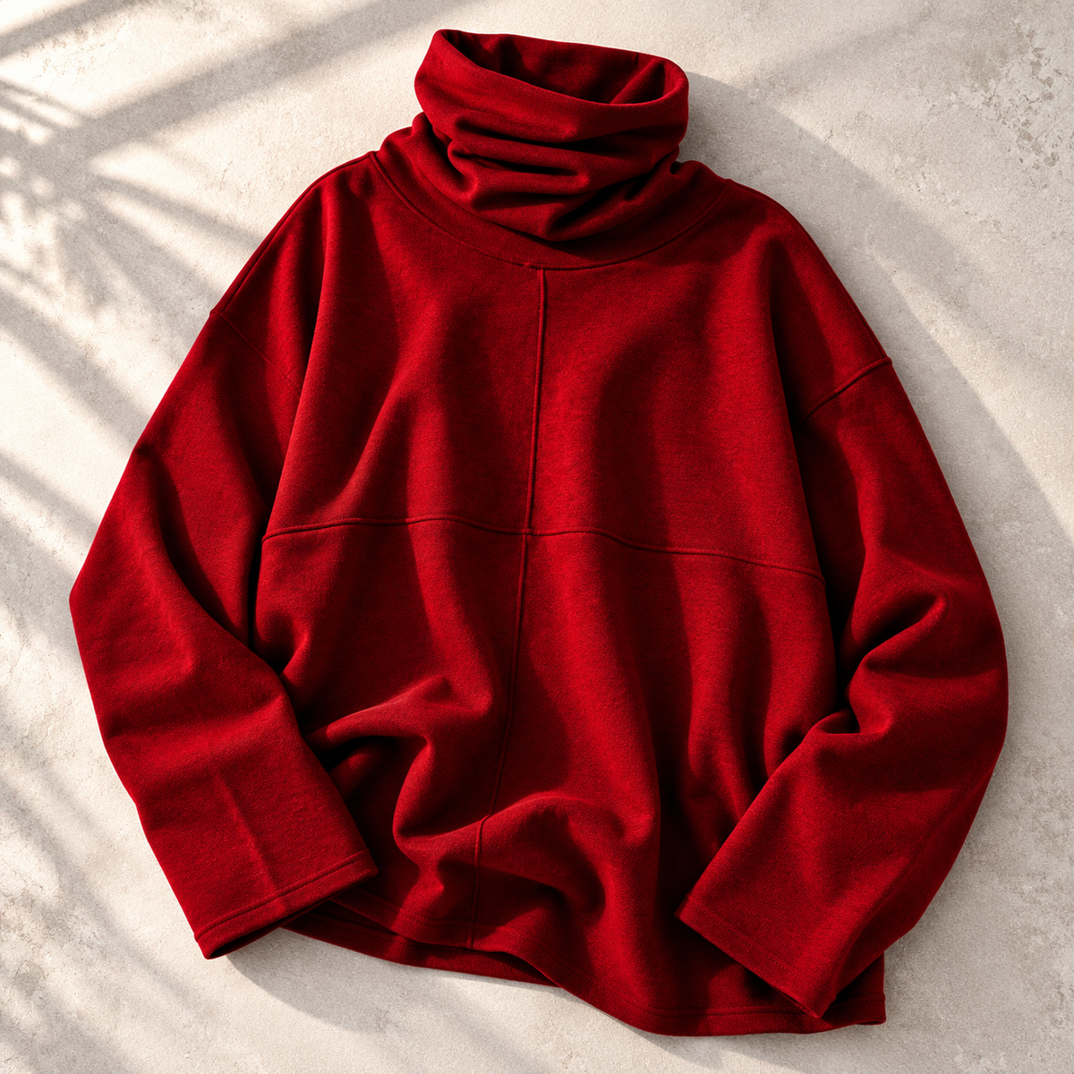 Women's Turtleneck Sweater | Stacked Collar & Oversized Fit 13