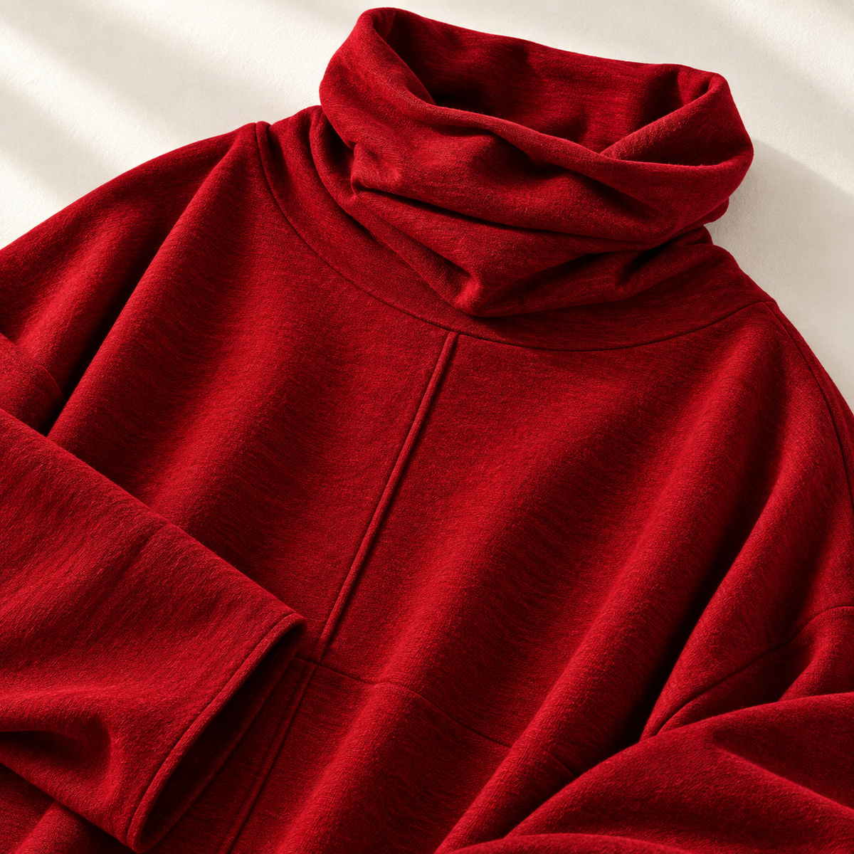 Women's Turtleneck Sweater | Stacked Collar & Oversized Fit 14