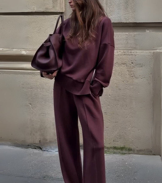 Women's Two-Piece Set | High Collar & Versatile Styling