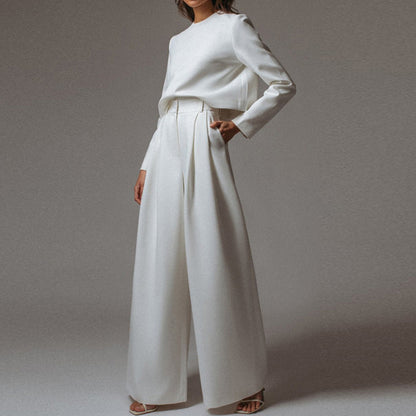 Women's Two Piece Set | High Neck Top, Palazzo Leg