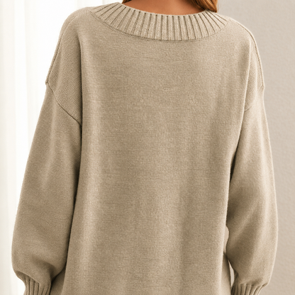 Ava | Women's Relaxed Fit V-Neck Sweater - Image 1