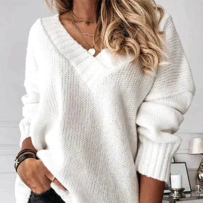 Image of Ava | Women's Relaxed Fit V-Neck Sweater