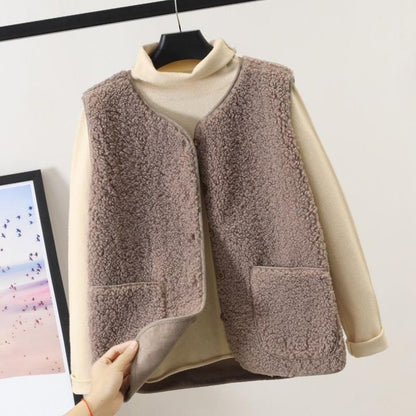 Women's Vest | Button Front & Relaxed Fit