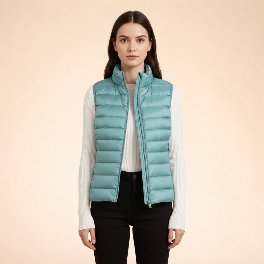 Women's Vest | Quilted Zip-Front, Ultralight Warmth
