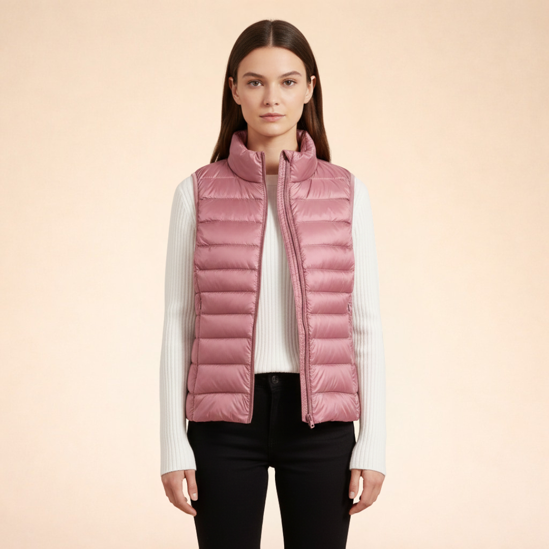 Women's Vest | Quilted Zip-Front, Ultralight Warmth