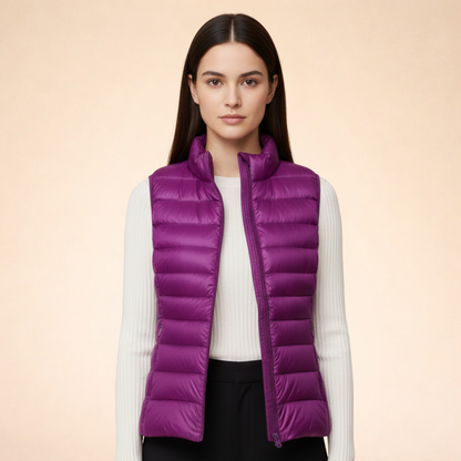 Women's Vest | Quilted Zip-Front, Ultralight Warmth