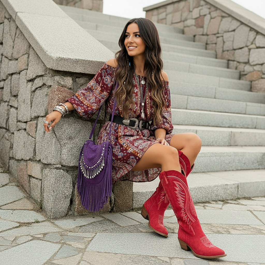 Women's Western Boots | Embroidered & Pointed Toe