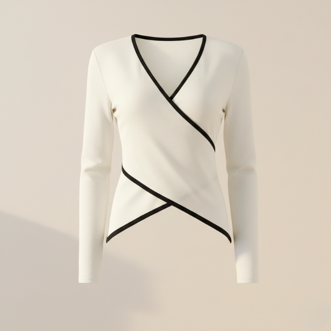 Women's Wrap Sweater | V-Neck & Flattering Fit 1