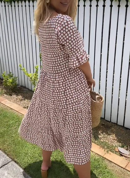 Zora Sable Midi Dress for Any Occasion