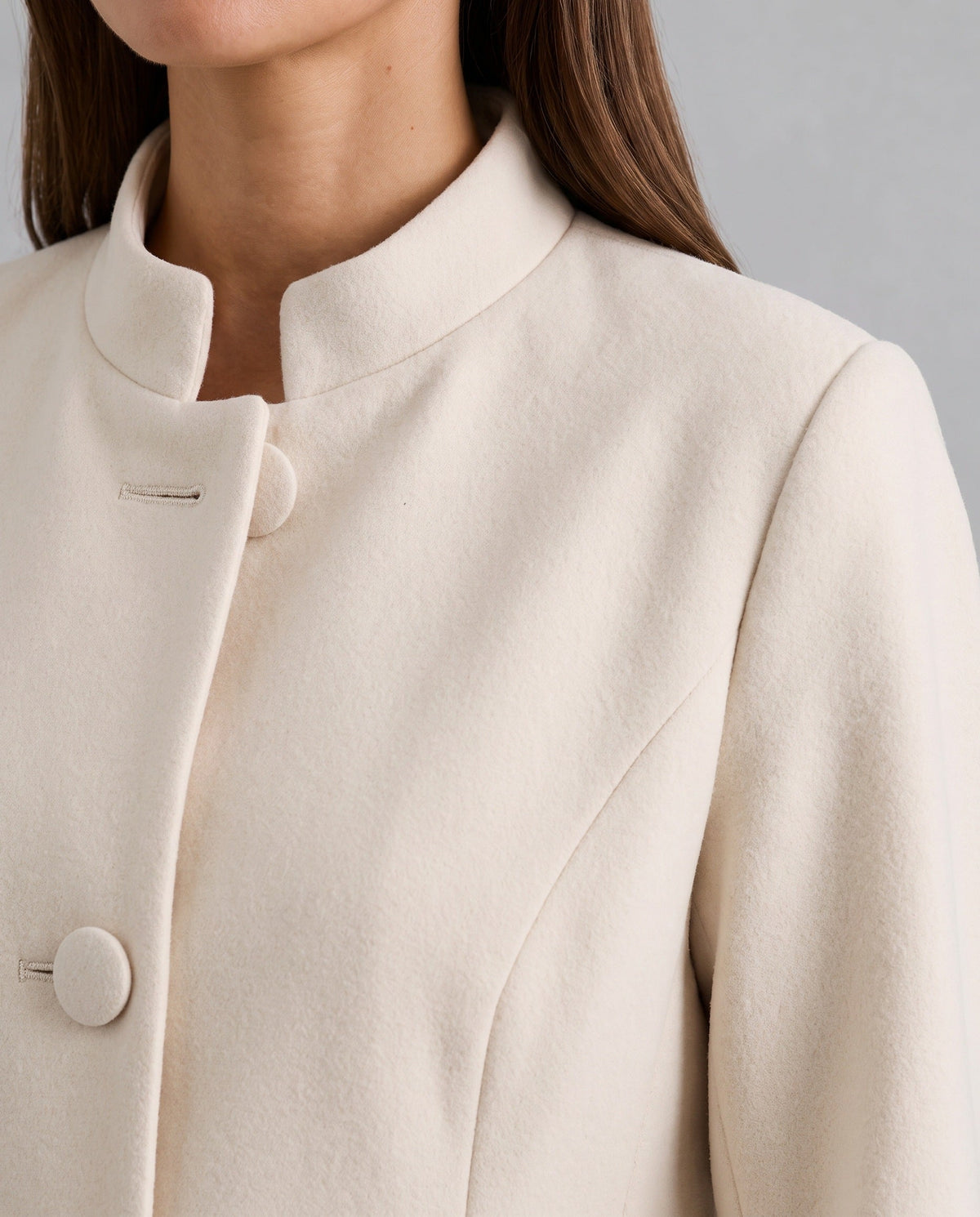 Women's A-Line Button Coat | Structured & Comfortable Fit 4