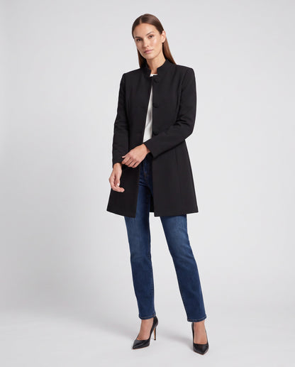 Women's A-Line Button Coat | Structured & Comfortable Fit 5