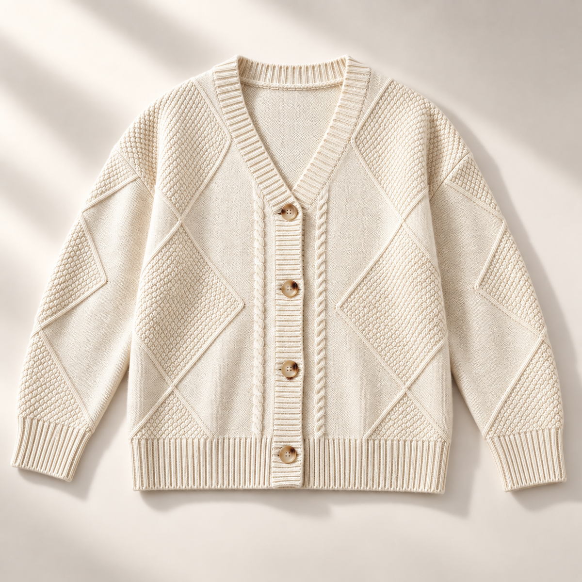 Women's Cable Knit Cardigan | Button Front & Warm 7