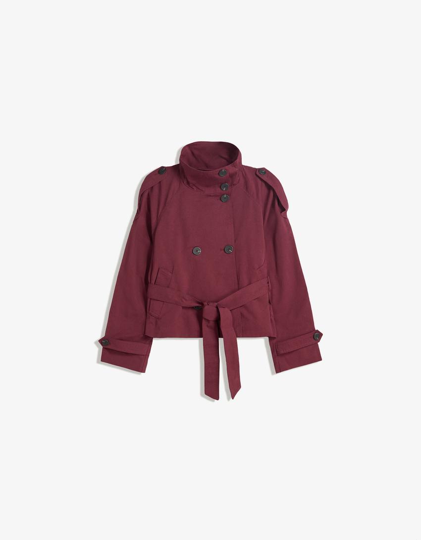 Women's Cropped Trench Coat | Tailored Fit for Autumn 14