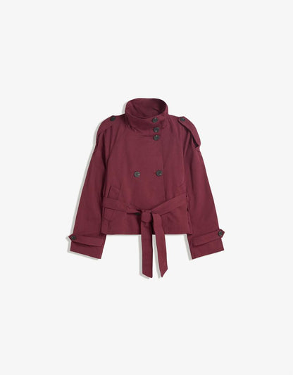 Women's Cropped Trench Coat | Tailored Fit for Autumn 14