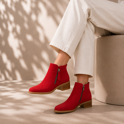 Women's Ankle Boots | Cushioned Comfort & Easy Zip Closure 15