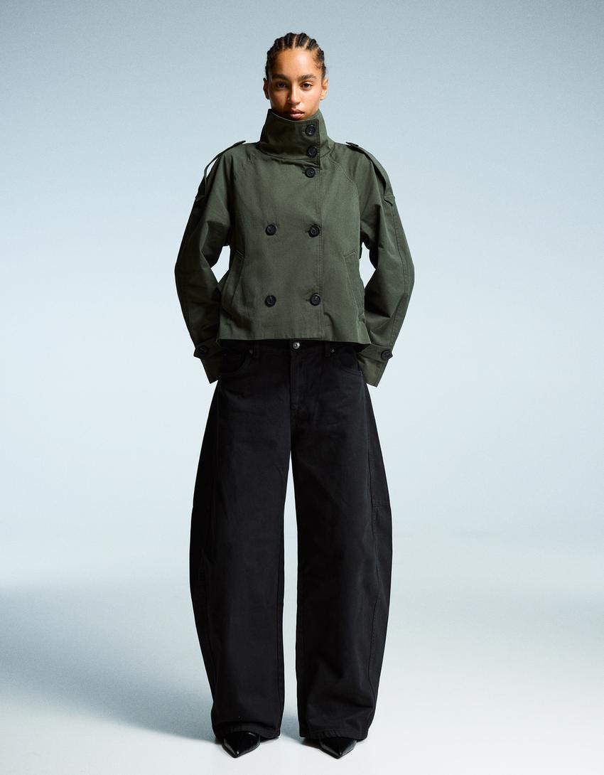 Women's Cropped Trench Coat | Tailored Fit for Autumn 8