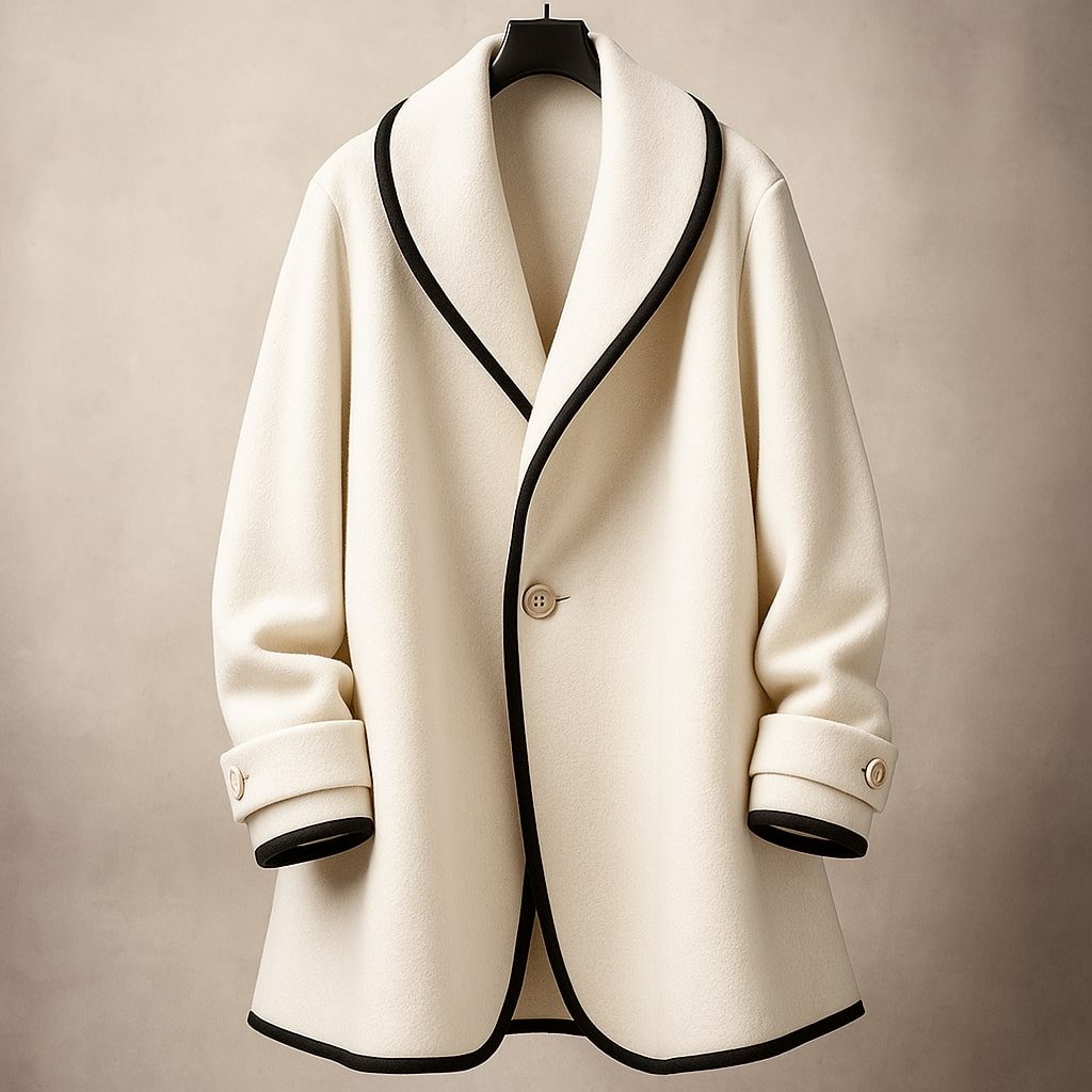 Women's Swing Winter Coat | Oversized Lapel Design