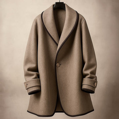 Women's Swing Winter Coat | Oversized Lapel Design