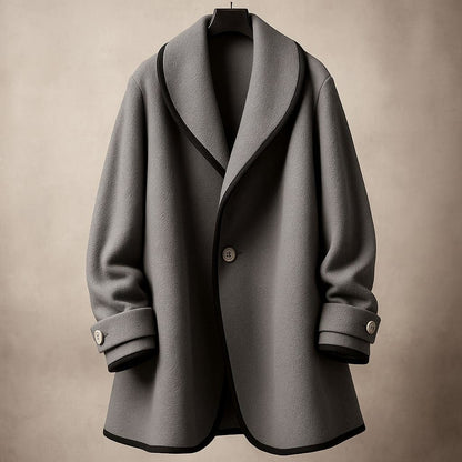 Women's Swing Winter Coat | Oversized Lapel Design
