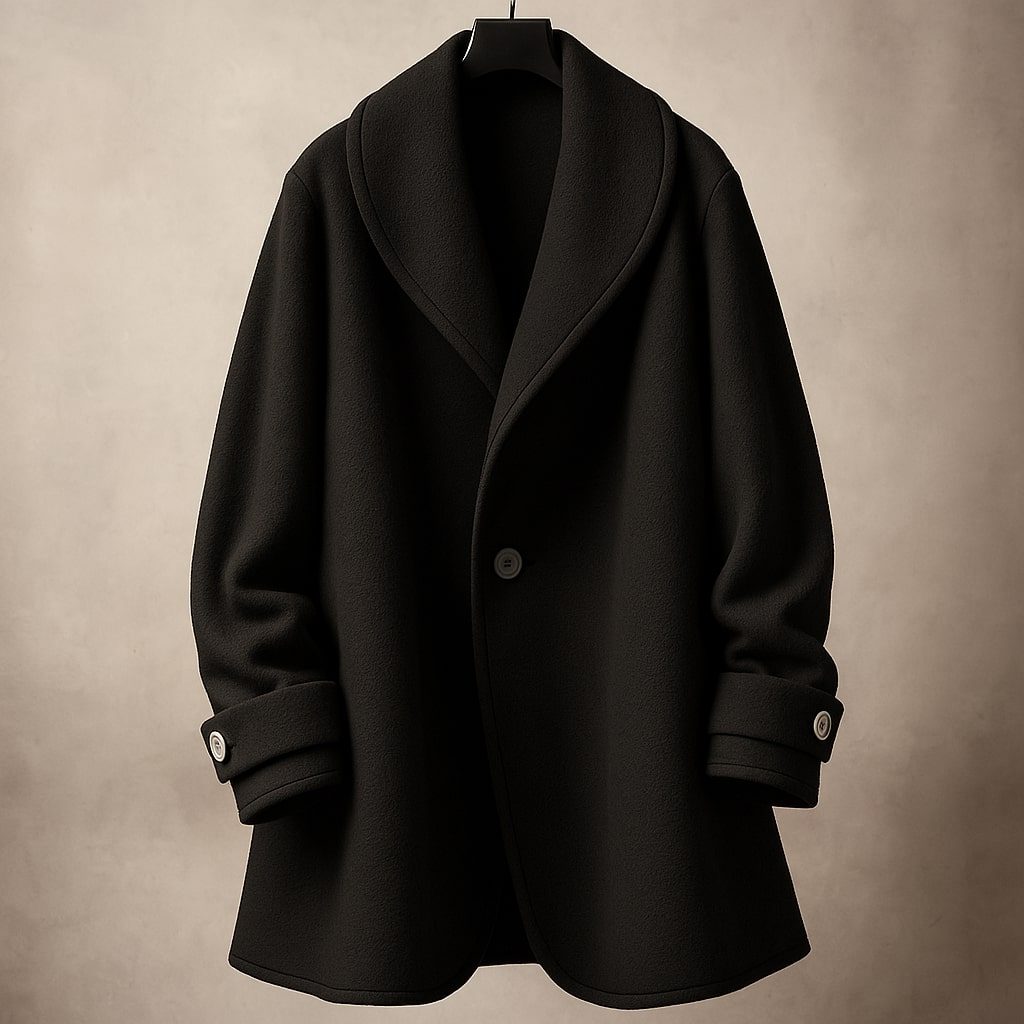 Women's Swing Winter Coat | Oversized Lapel Design