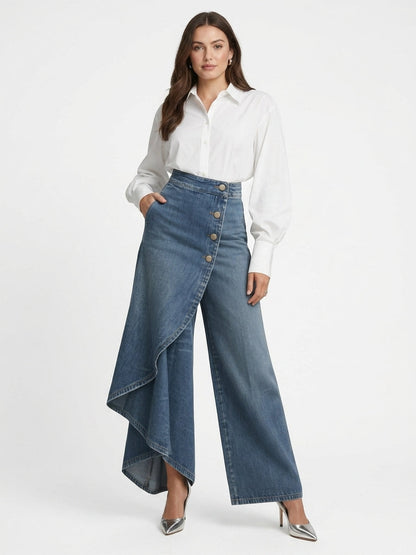 Women's High Waisted Wide-Leg Pants | Statement Trousers 1